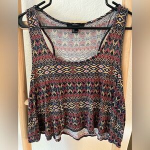 Forever 21 racer back tribal tank